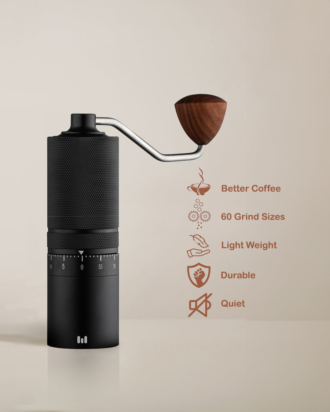 Macnoa MacGrind Craft manual portable coffee grinder with titanium Burr